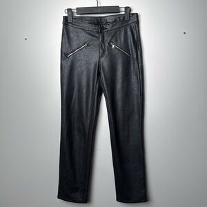 Divided US size 4 black faux leather pants